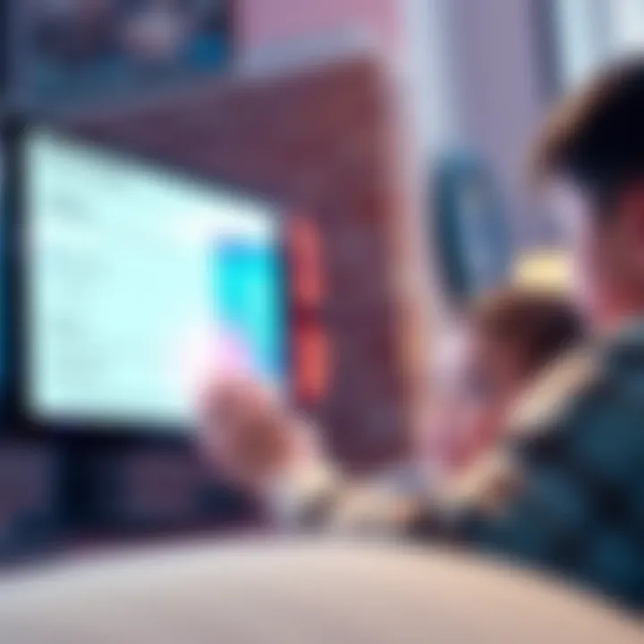 A parent controls a Nintendo Switch settings screen while a child looks on, illustrating gaming access management.