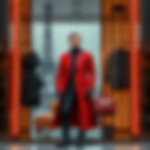 A fashionable Paris wardrobe featured in the movie 007 First Light, highlighting its elegant design and cultural flair.