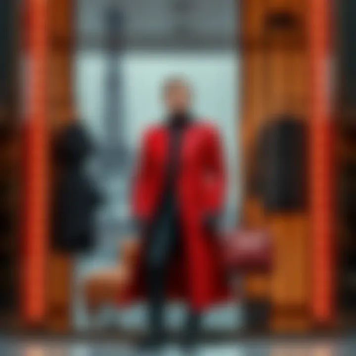 A fashionable Paris wardrobe featured in the movie 007 First Light, highlighting its elegant design and cultural flair.