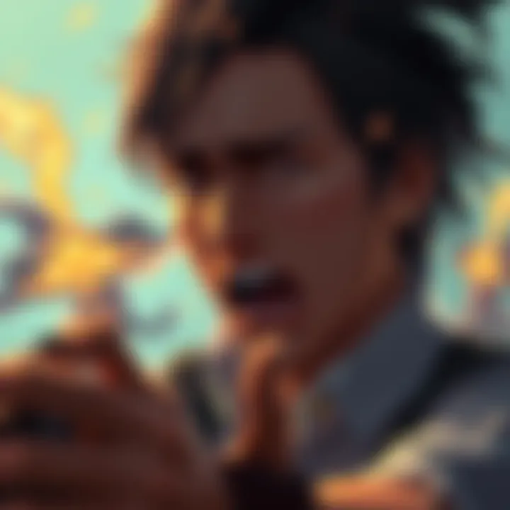 A gamer expressing frustration while playing Lies of P, showing a tense moment during a boss fight