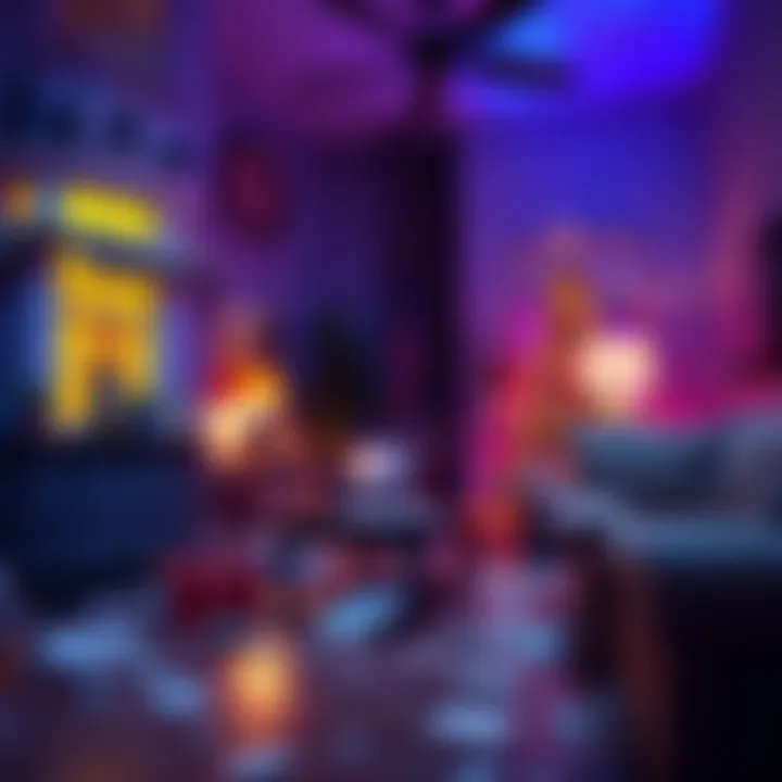 Costly damages in a house after a chaotic July 4th party featuring broken floors and furniture