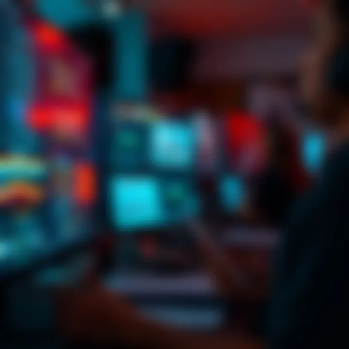 An individual focused on editing text on a digital screen, illustrating the art of editing in a creative workspace.