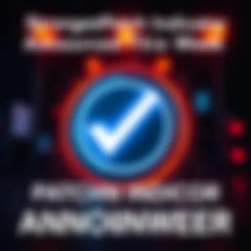 A graphic showing a strong patch indicator with a checkmark, symbolizing readiness without experimental features.