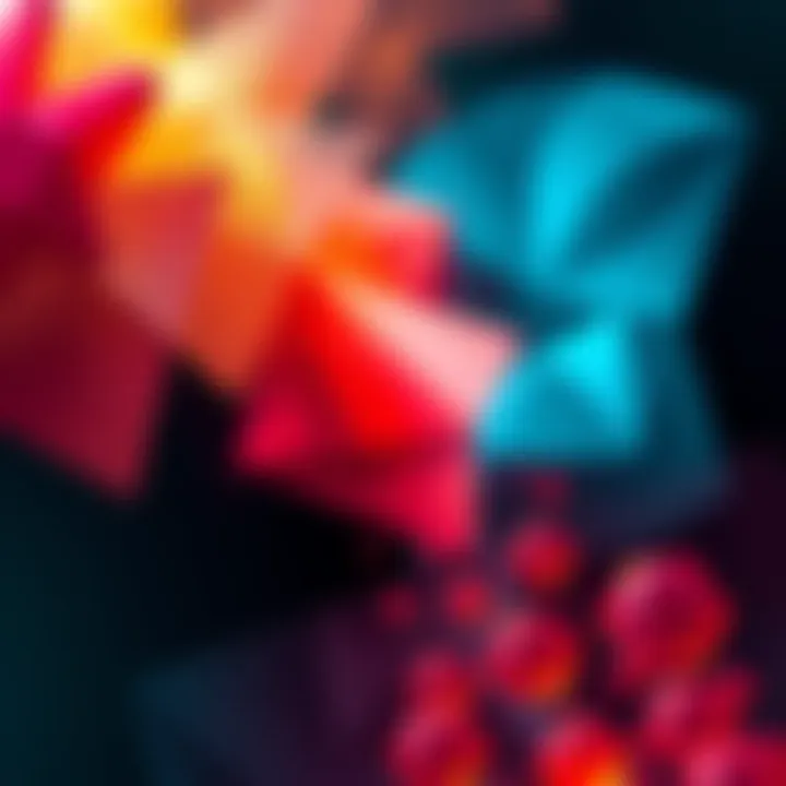Patch Paradox Concept An abstract representation of the Patch Paradox, featuring overlapping shapes and colors that suggest complexity and challenge to traditional ideas.