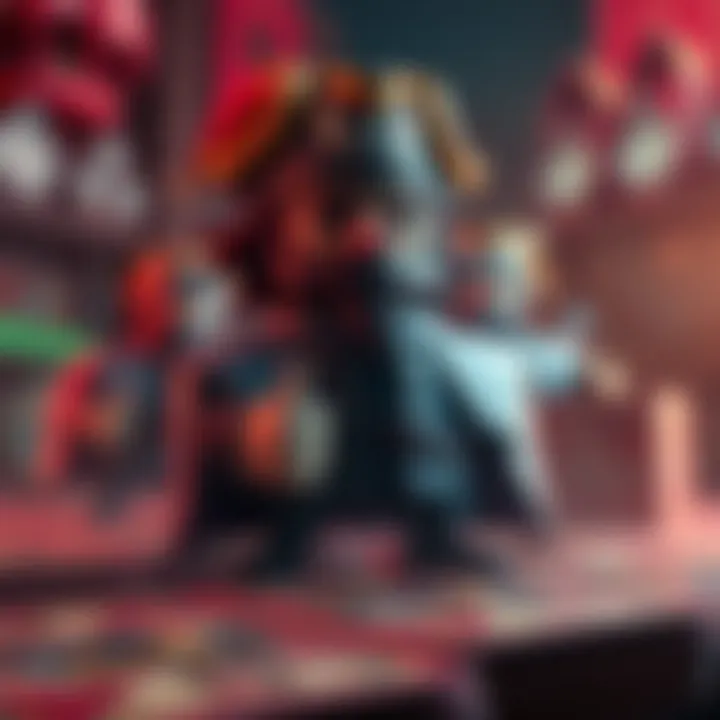 A deck of cards featuring Patches the Pirate, highlighting strategic card placement and gameplay examples.