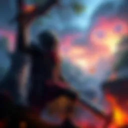 Path of Exile 2 Druids Trailer A fierce druid character prepares for battle in a mystical forest setting, surrounded by vibrant landscapes and magical elements.