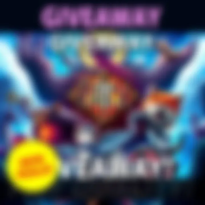 A colorful illustration promoting a giveaway for Path of Exile 2 Early Access Key with animals and gaming elements.