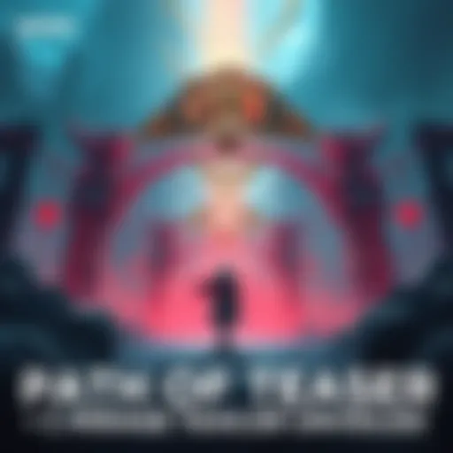 A scene from Path of Exile featuring a character amidst a mystical environment with unique visuals and challenges related to the Mirage.