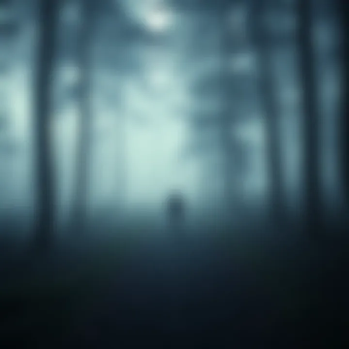 A person walking on a path in a foggy forest, symbolizing the journey through uncertainty