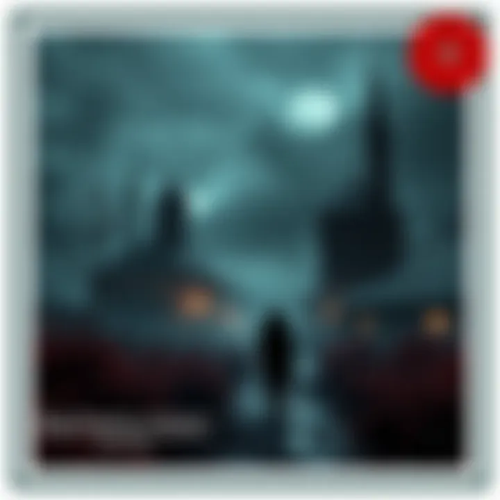 Pathologic Game Artwork A dark, gritty scene from Pathologic, showcasing a haunting landscape with eerie buildings and a mysterious figure in the foreground.