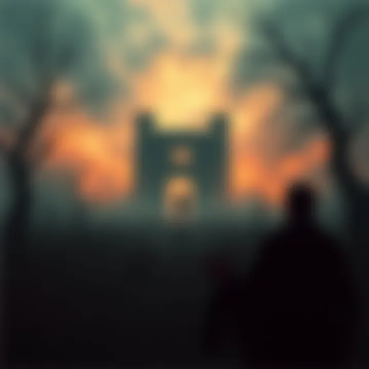 A dramatic scene from Pathologic showcasing the game's unique art style and emotional depth.