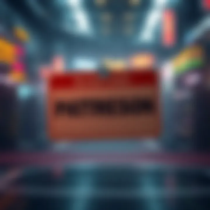 Visual depiction of a suspended Patreon account with a warning sign, representing the impact of DMCA on modders.