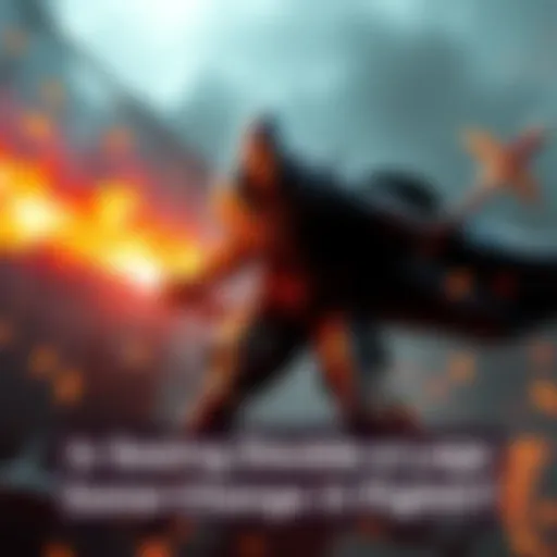 A pawn with a glowing effect moving between two realms during a fight, showcasing its unique rift-traversing ability.