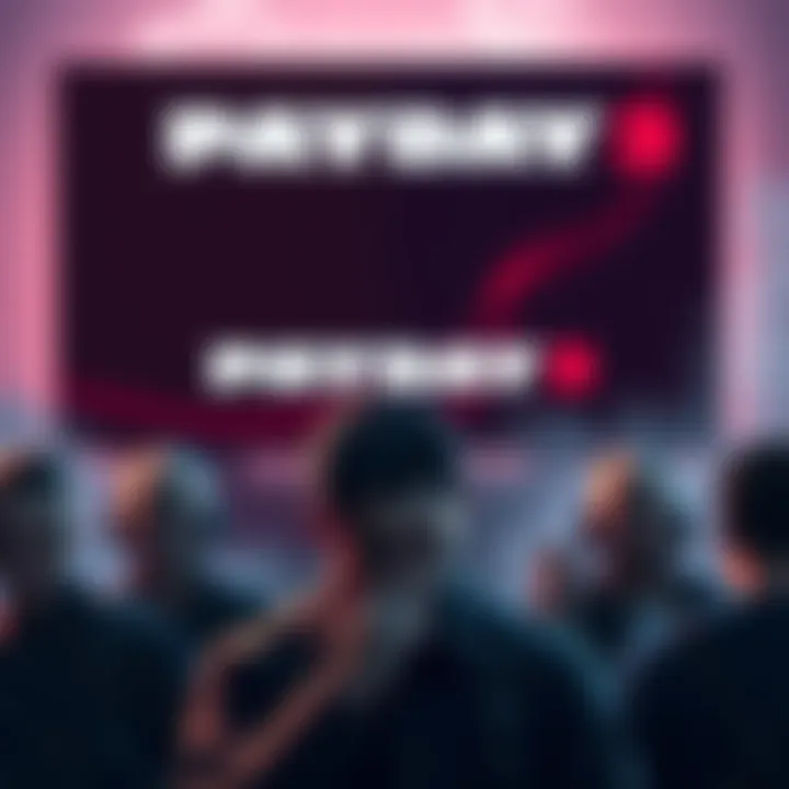 A group of Payday 3 players looking frustrated, with the game logo displayed in the background