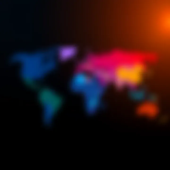 A world map showing countries where PayPal is available, highlighted in different colors.
