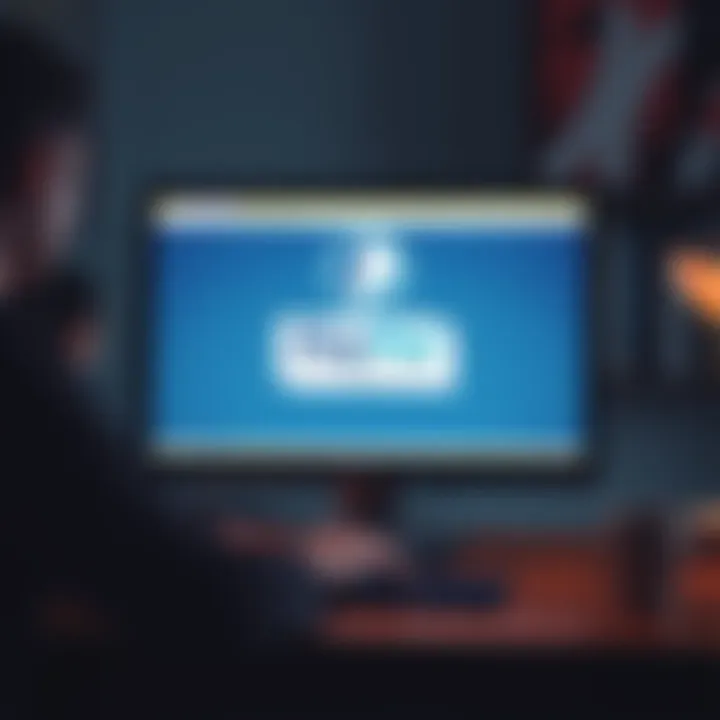 A computer screen displaying a PayPal error message with a frustrated person in the background