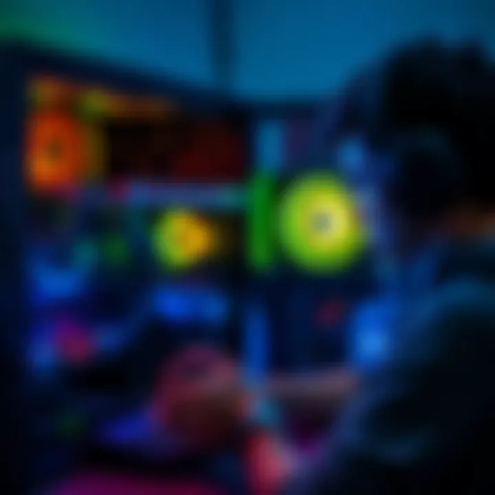 A gamer checks a second hard drive connected to a PC, considering storage options for Steam games.