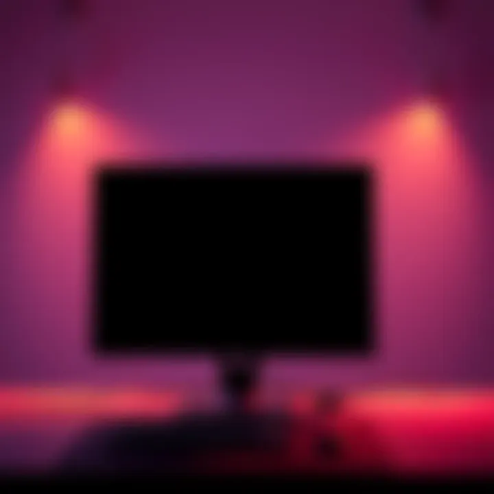 A black screen displayed on a desktop monitor, indicating a PC failure to boot after a BIOS freeze.