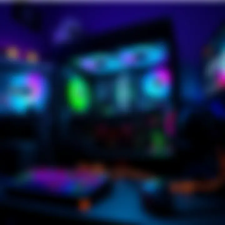 High-performance gaming PC setup with components for 1440p and 4K gaming