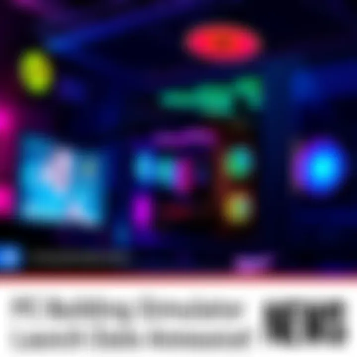 An illustration of a gamer building a custom PC with colorful components in a virtual environment