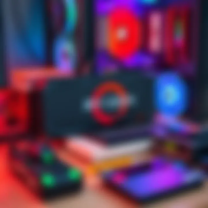 PC components for Ryzen 7 and RTX 5070 TI A layout of components including Ryzen 7 7800x3d processor and RTX 5070 TI graphics card on a desk