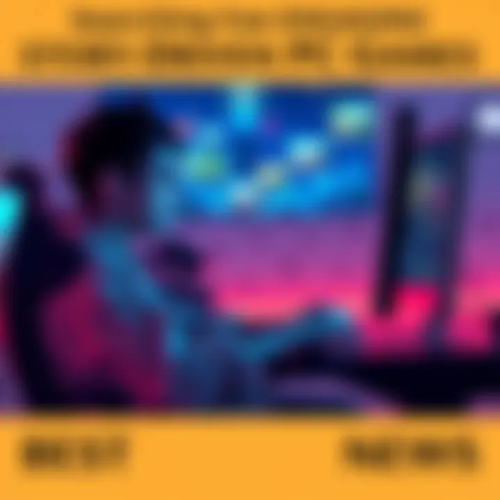 PC Gamer Exploring New Story-Driven Games A gamer sits at a computer, looking for engaging story-driven PC games with progression elements.