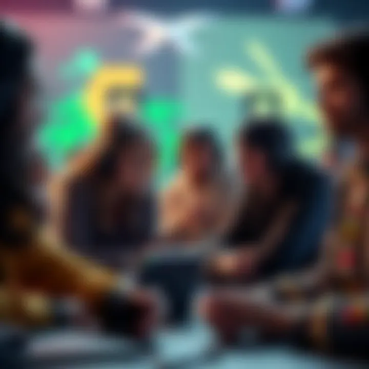 PC gamers discussing crossplay Group of PC gamers expressing concerns over crossplay features in a game setting