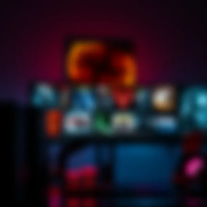 A scene displaying various PC-exclusive horror game titles on a computer screen with eerie visuals