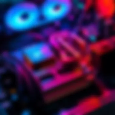 PC Upgrade Components A close-up of a motherboard with CPU, GPU, and cooling system components ready for installation in a new PC case.