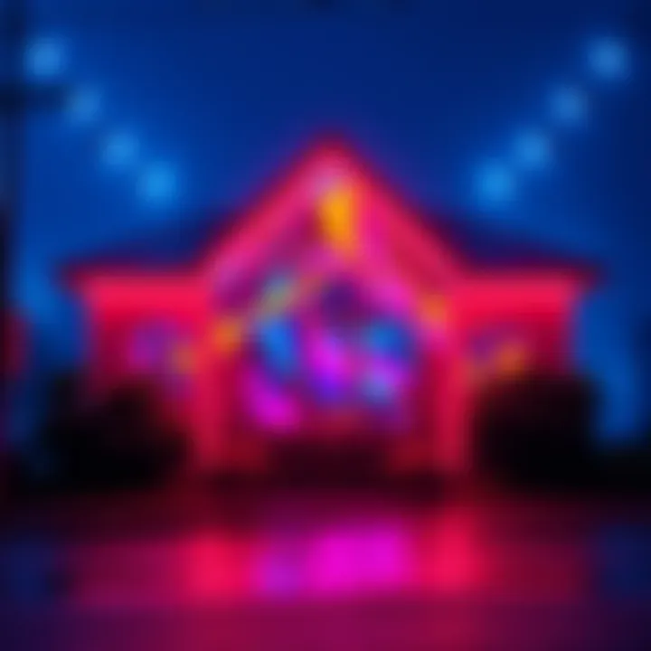 Cover art featuring a vibrant and colorful design related to the song 'I Really Wanna Stay At Your House' by Peakathon