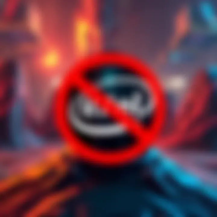 Pearl Abyss logo with a crossed-out Intel logo, symbolizing the decision to decline collaboration on Crimson Desert project