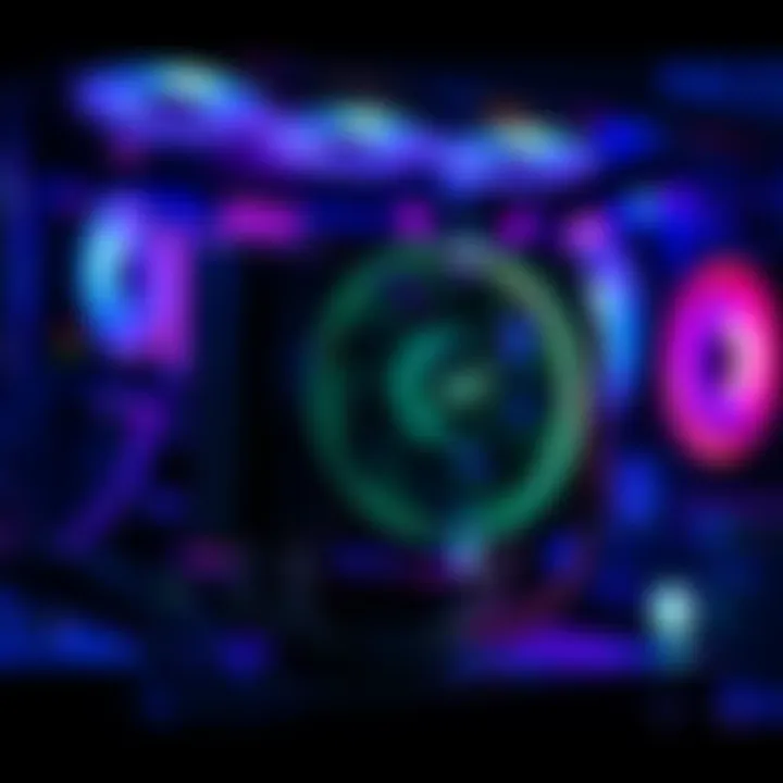 Peerless Assassin 120 Digital CPU cooler displayed on a computer setup, showcasing its large design and sleek features.