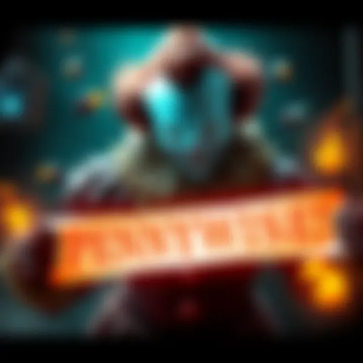 An image showing a character representing Pennywise, surrounded by gaming elements, with a bright announcement banner about the new perk, creating excitement in the community.