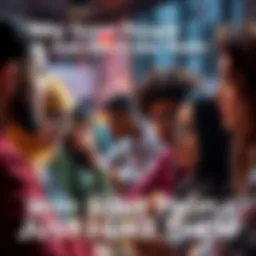 People with Different Opinions A group of diverse individuals sharing their thoughts during a discussion, illustrating varying opinions.