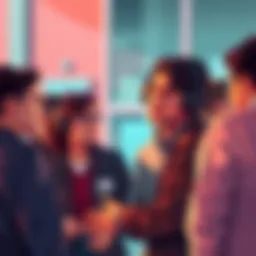 A group of people engaged in conversation about the new BP system, expressing their frustrations and concerns about slow rewards and monetization.