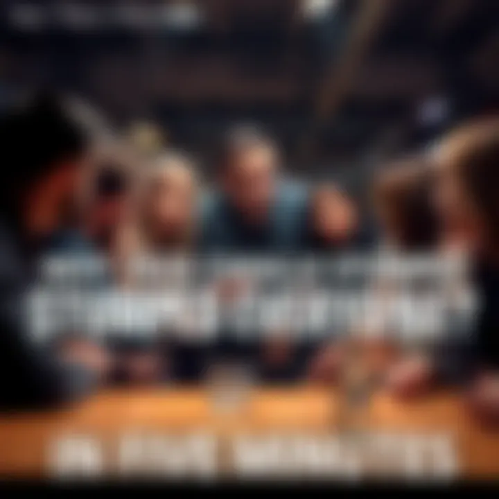 Group of individuals gathered around a table, engaging in conversation about a recent challenge that stumped them, showing various expressions of confusion and curiosity.