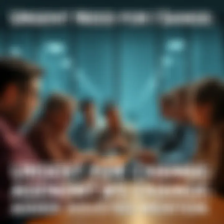 Group of people engaged in a serious discussion about character problems