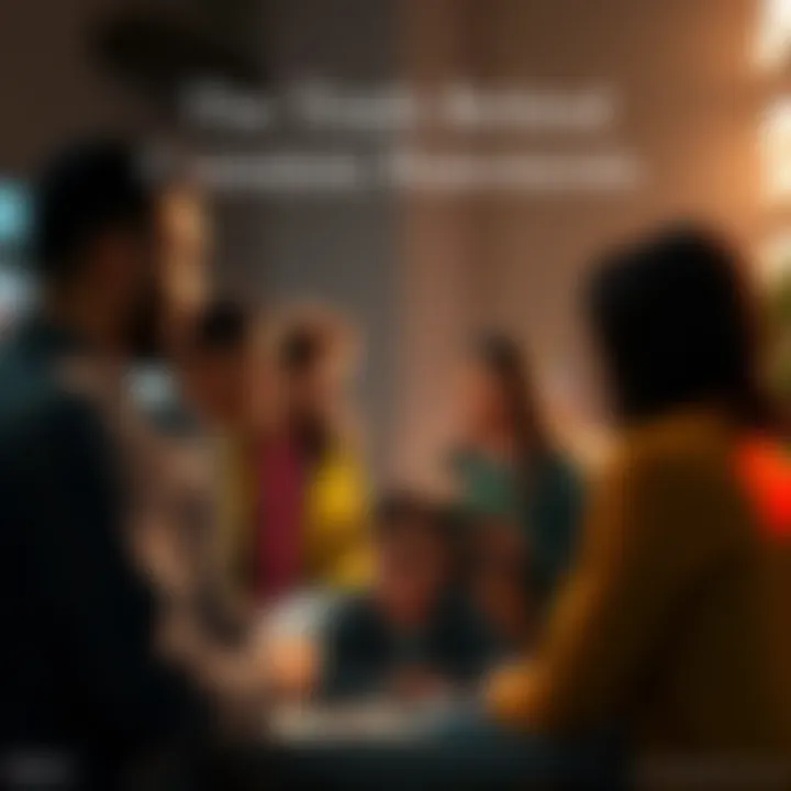 A group of diverse people engaged in a thoughtful conversation about societal beliefs and truths