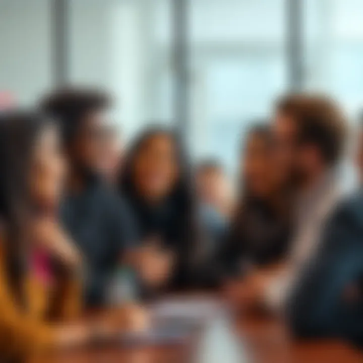 People Discussing Complaints A group of diverse people engaged in a lively discussion about their complaints and demands, showcasing different emotions.