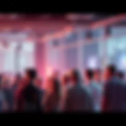 A group of people gathered in a lively setting, sharing their thoughts on recent events in 2026.