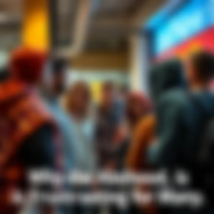 Group of people expressing frustration about clothing without hoods in a casual setting