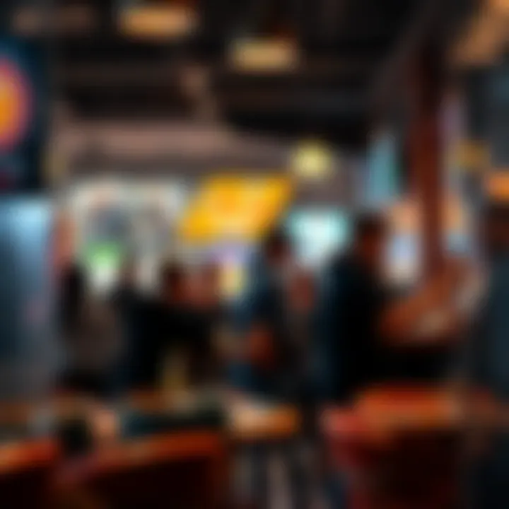 People discussing the insane pinch trend A group of people sharing thoughts about the insane pinch phenomenon at a cafe