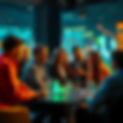 Group of people engaged in a lively discussion about intriguing insights from 2025