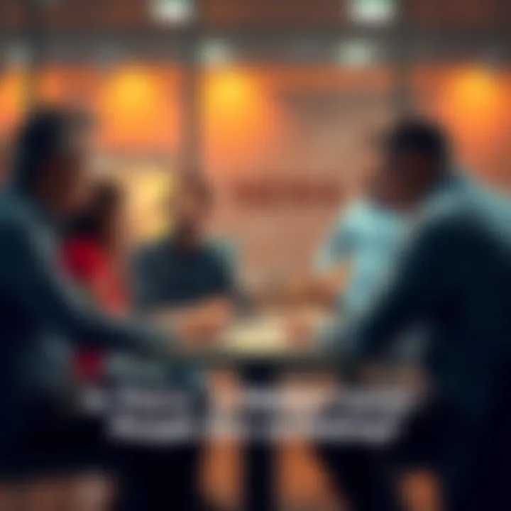 A group of people having a serious conversation around a table, looking concerned about an overlooked problem.