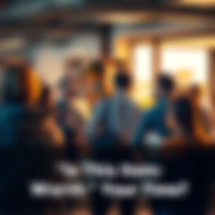 A group of people sharing their opinions about a specific item in a casual setting