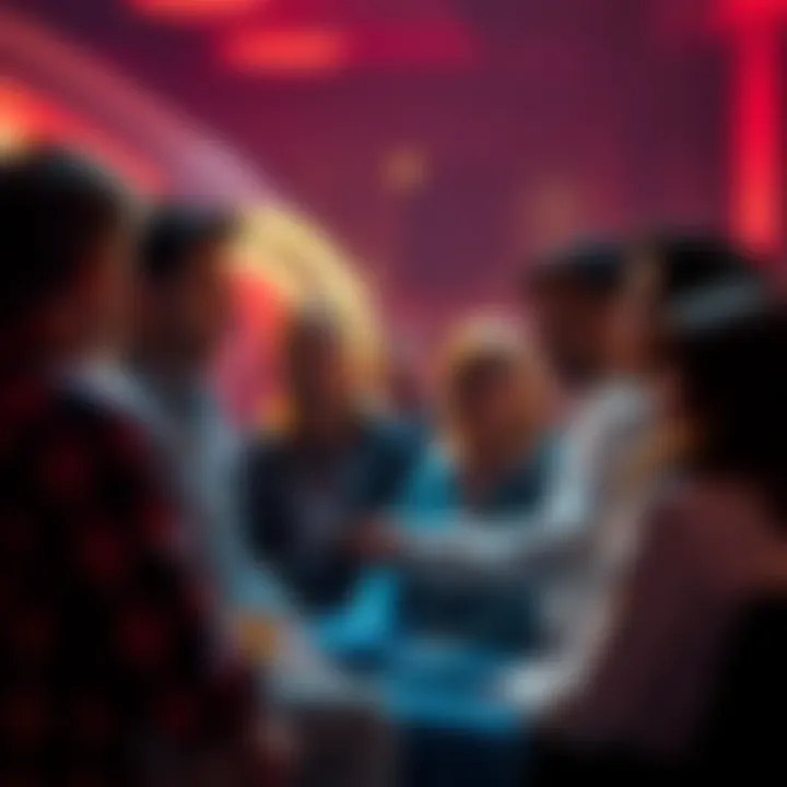 A group of people sharing opinions about a movie in a casual setting