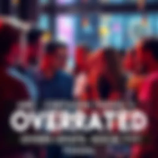 Group of people engaged in conversation about what is considered overrated in society