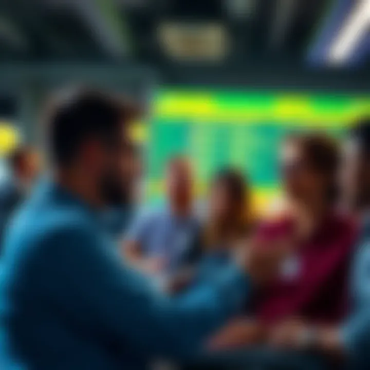 People discussing perks in forums A group of people sharing their frustrations about inconsistent perks in online forums