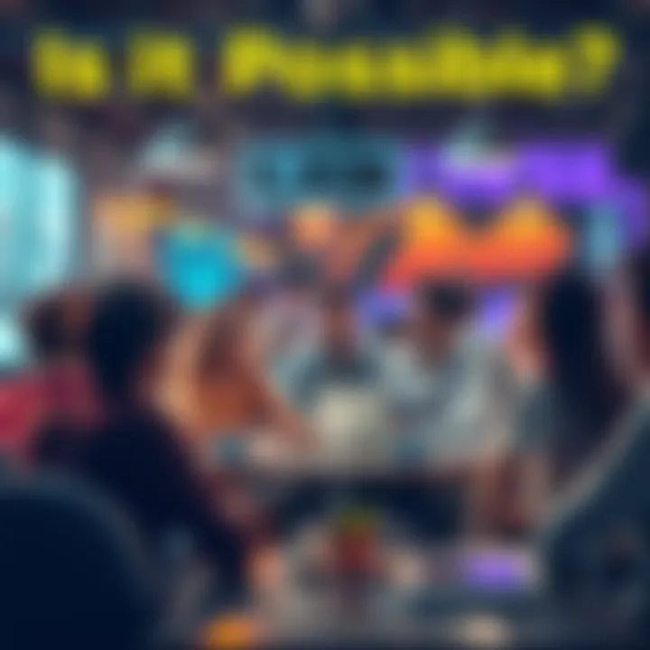 Group of people engaging in a lively debate in a casual setting