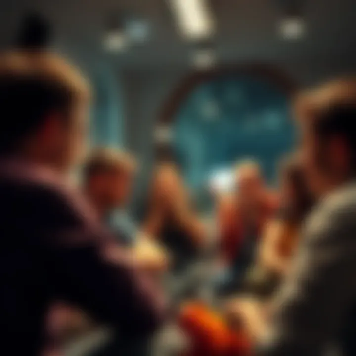 A group of people sharing their thoughts and frustrations in a discussion circle